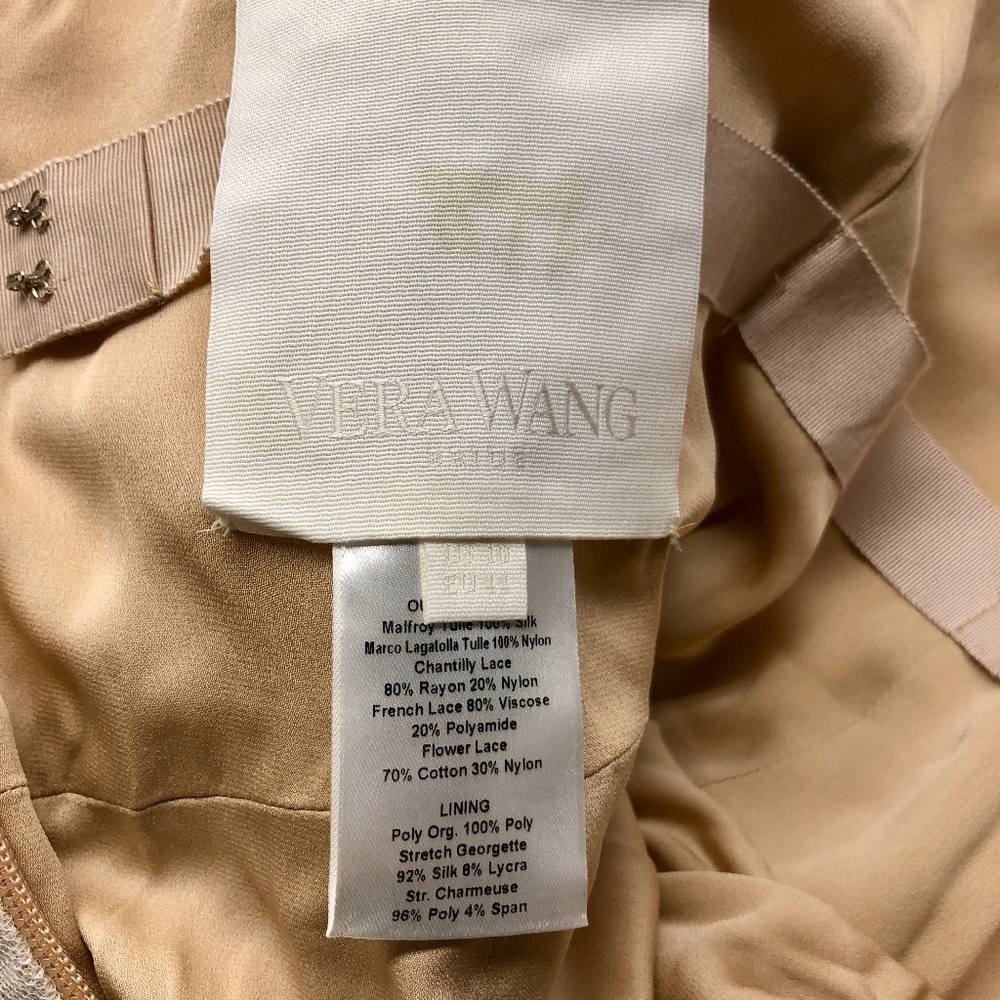 Vera Wang Bridal Olympia 110515 Silk Tulle & Chantilly Lace Gown - Picture 9 of 12